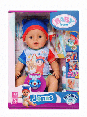 בובת ג'ונאס 43 ס"מ - בייבי בורן מקורי!