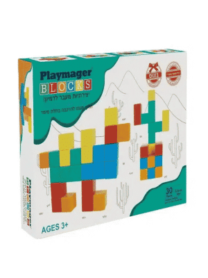 30 קוביות מגנט - 3.6 ס"מ כל קוביה צבע אחיד - פליימאגר מקורי!